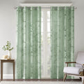Leilani Palm Leaf Burnout Window Sheer