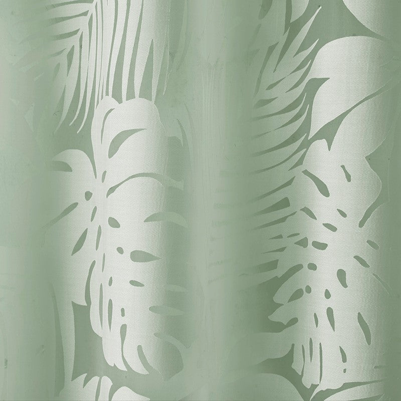 Leilani Palm Leaf Burnout Window Sheer
