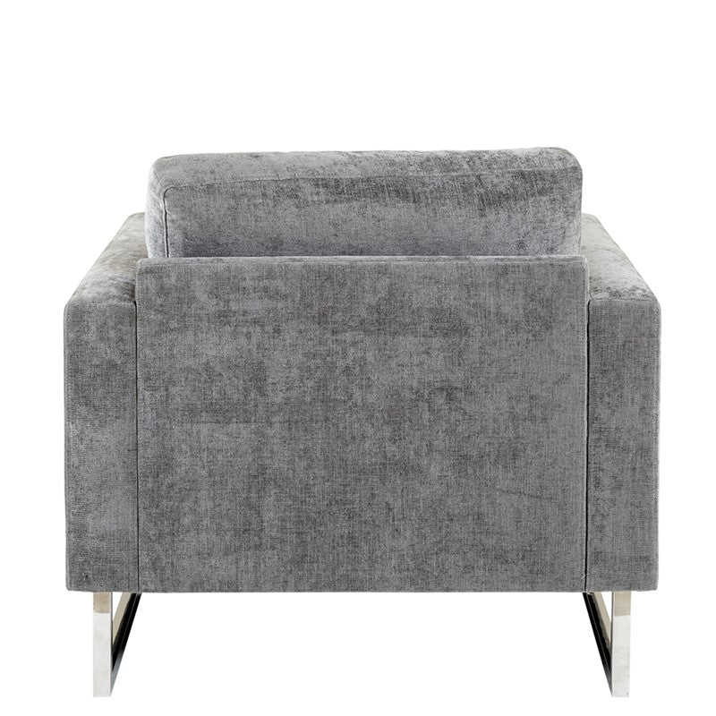 Madden Upholstered Metal Base Accent Lounge Chair