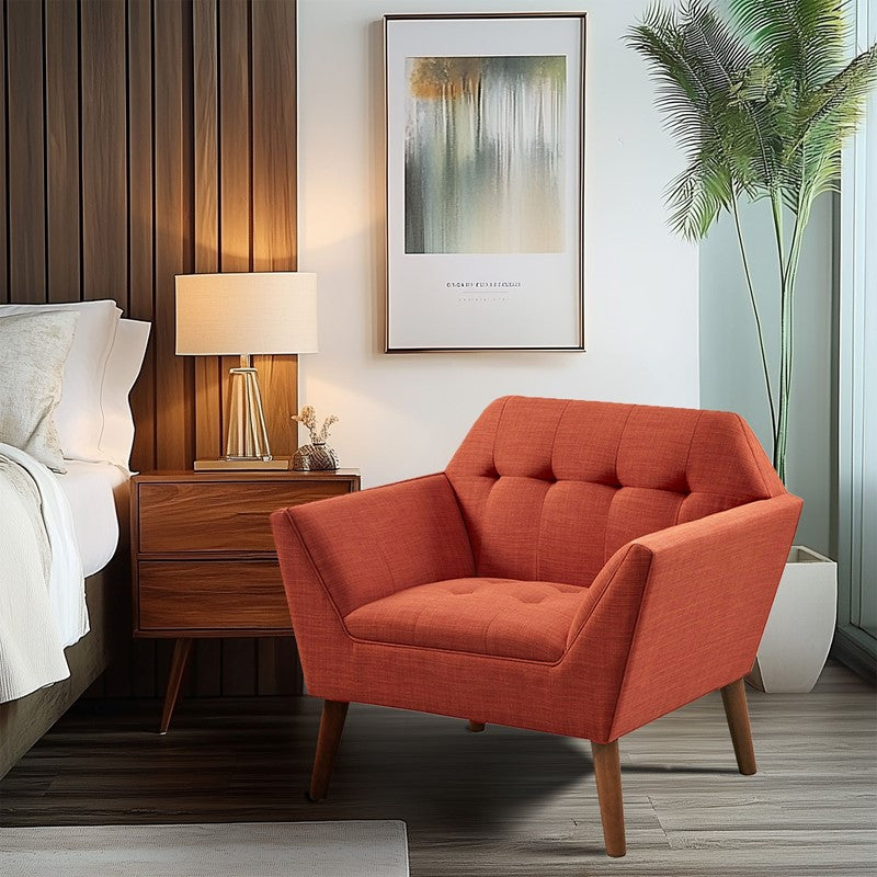 Newport Wide Mid-Century Modern Lounge Chair