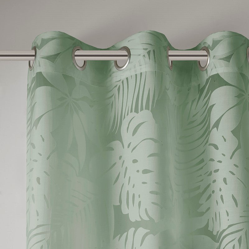 Leilani Palm Leaf Burnout Window Sheer