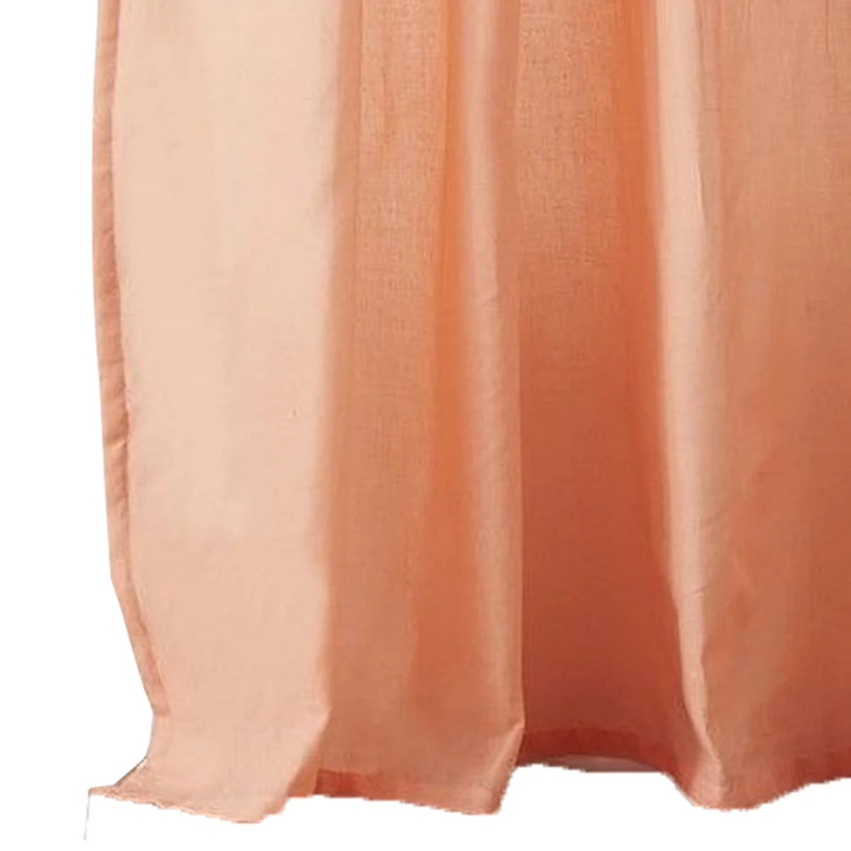 Xumi 4 Piece Coral Pink Window Curtain with Tie Backs 2 Panel Set