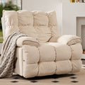 Plump Velvet Classic Recliner in Cream