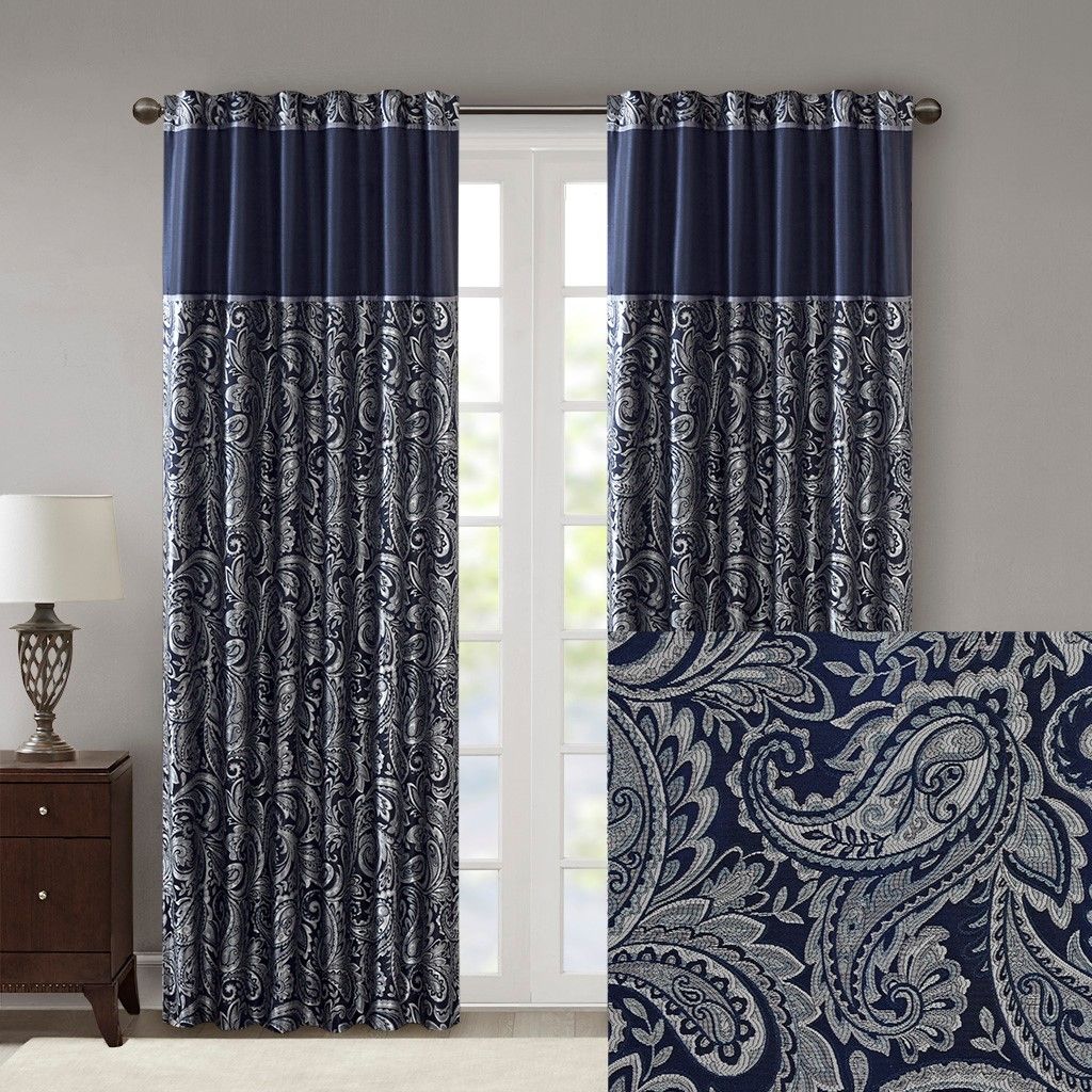 Jacquard Curtain Panel Pair(2 Pcs Window Panels)