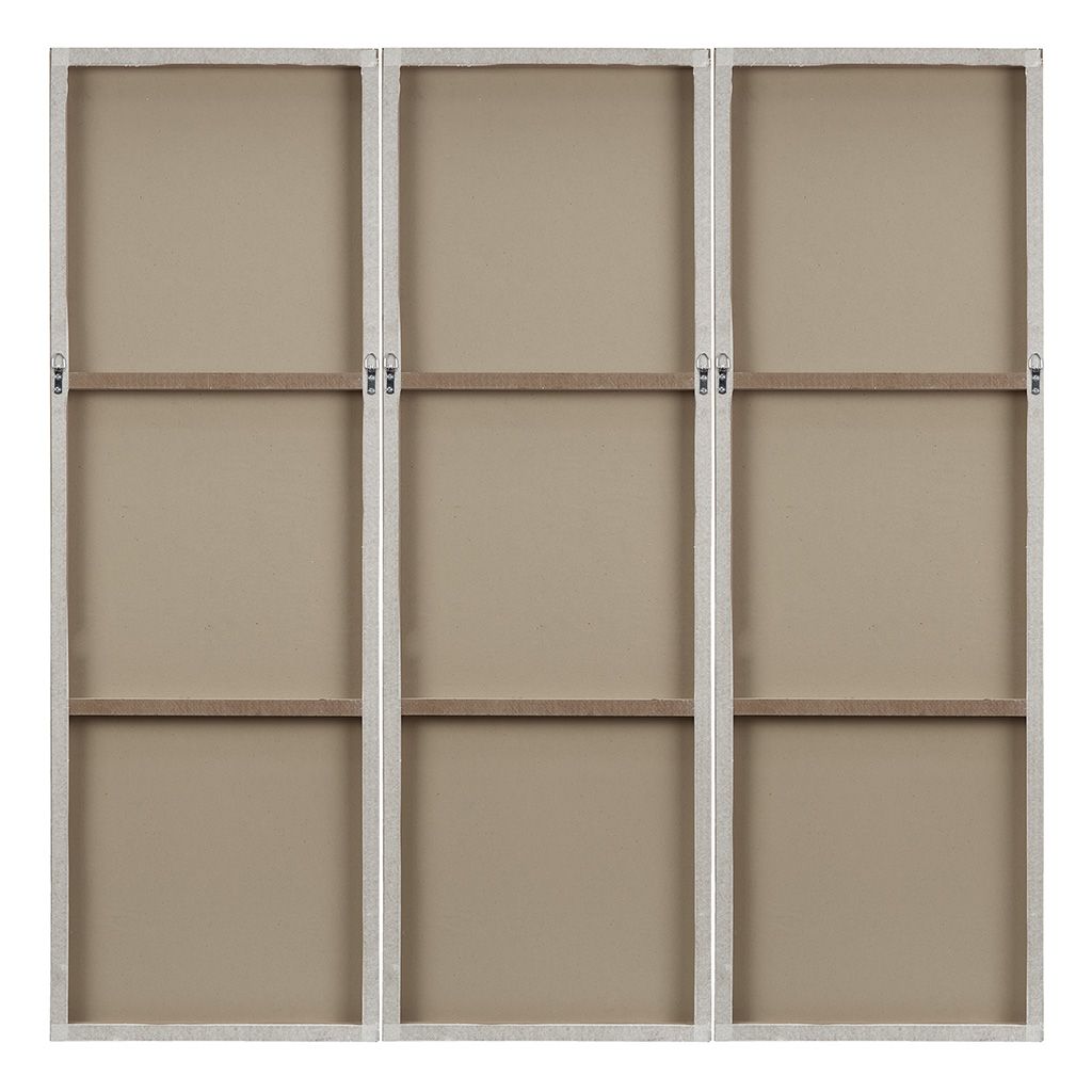 Hand Painted Triptych 3-piece Dimensional Resin Wall Art Set