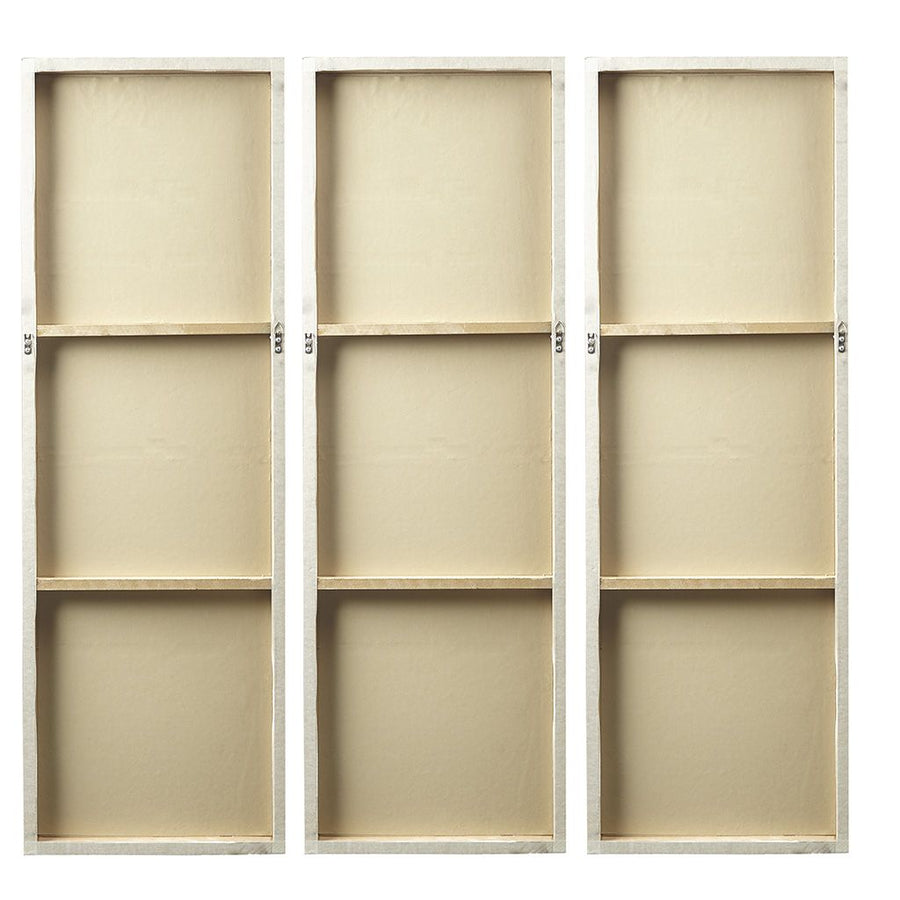 Signature Sunburst Hand Painted Triptych 3-piece Dimensional Resin Wall Art Set