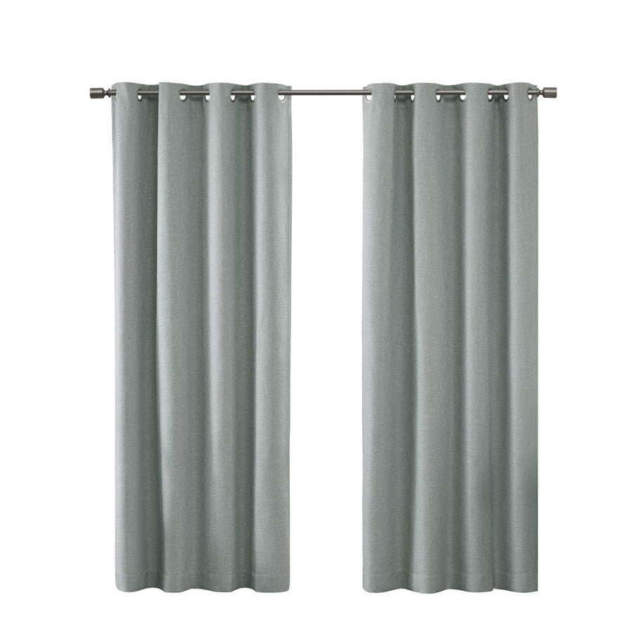 Printed Heathered Blackout Grommet Top Curtain Panel(Only 1 Pc Panel)