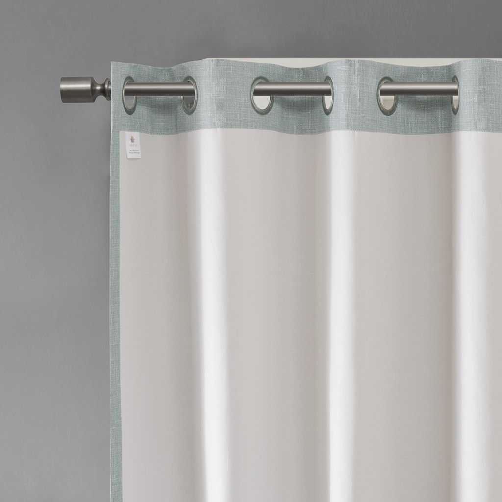 Printed Heathered Blackout Grommet Top Curtain Panel(Only 1 Pc Panel)