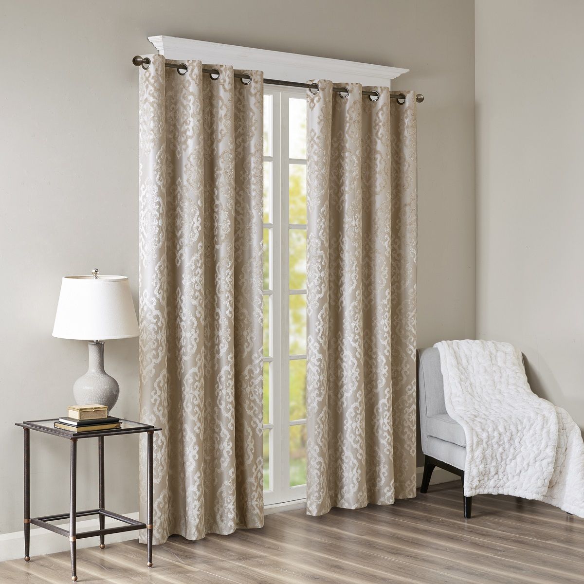 Mirage Knitted Jacquard Total Blackout Panel (Only 1 Pc Panel)