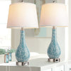 Blue Table Lamps with USB A+C Ports, 26