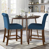 Upholstered Counter Stool with Nailhead Trim Set of 2