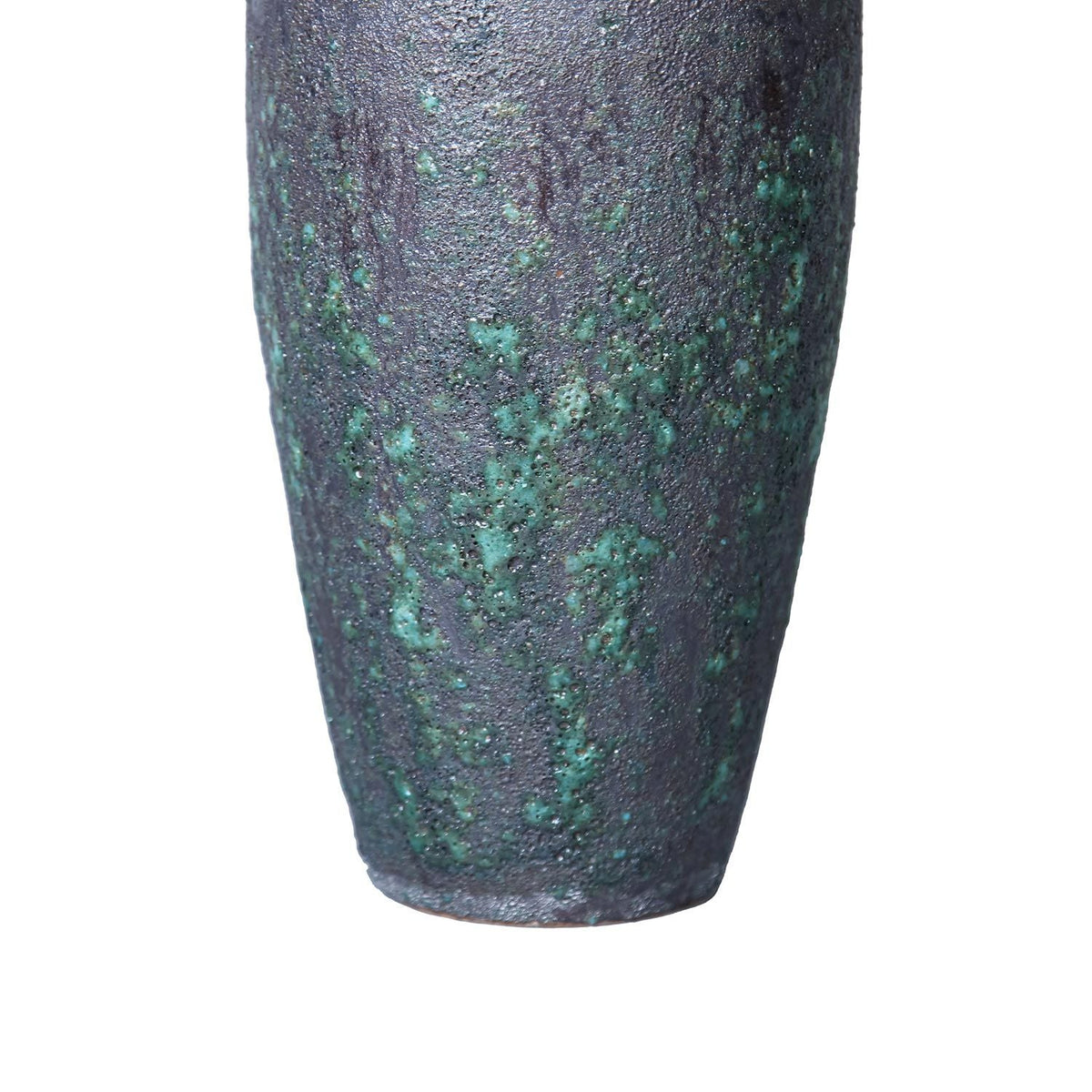 Vintage Smoke Ceramic Vase 7"D x 14"H