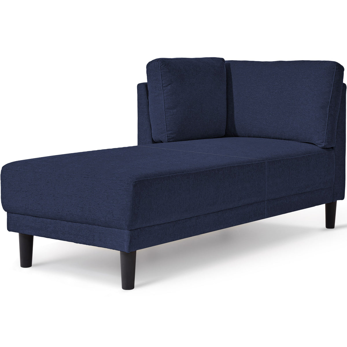65" Mid-Century Modern Linen Fabric Chaise Lounge