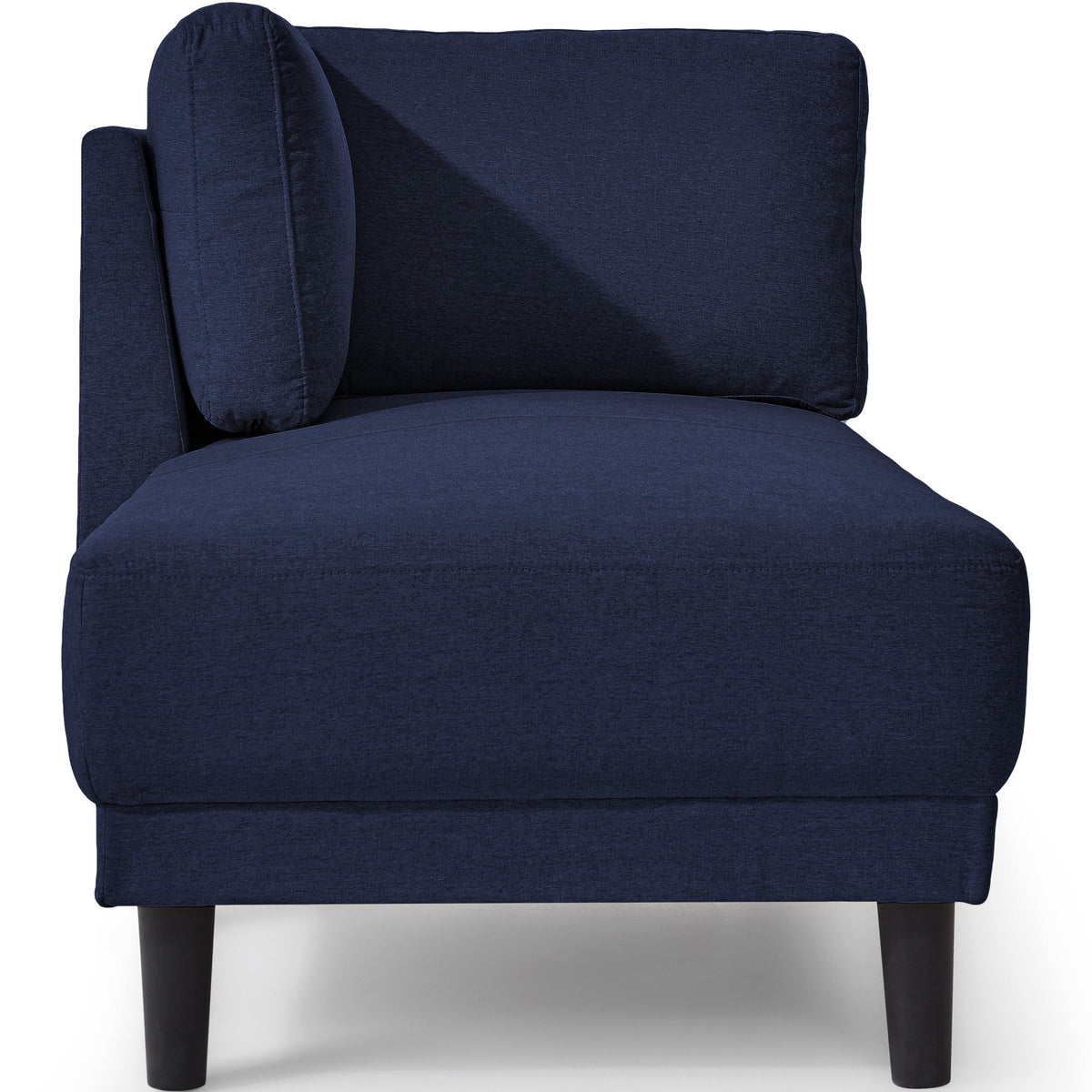 65" Mid-Century Modern Linen Fabric Chaise Lounge