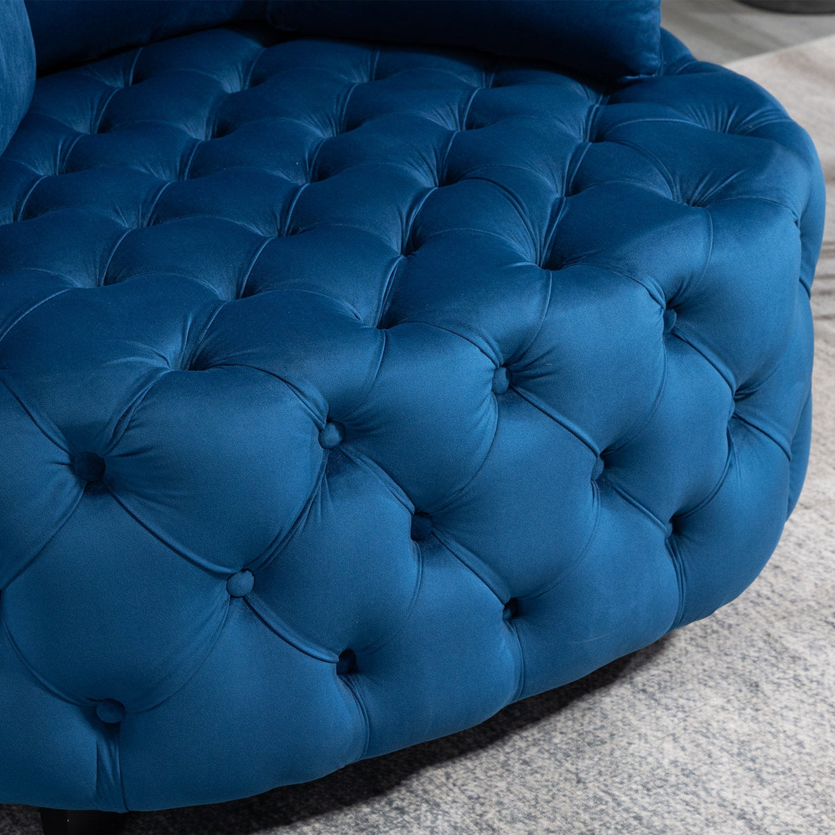 Plush Velvet Barrel Chair with Solid Wood Legs - Available in 3 Colors