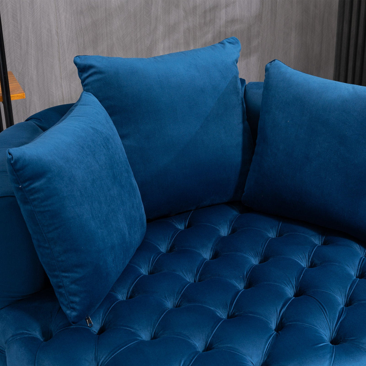 Plush Velvet Barrel Chair with Solid Wood Legs - Available in 3 Colors