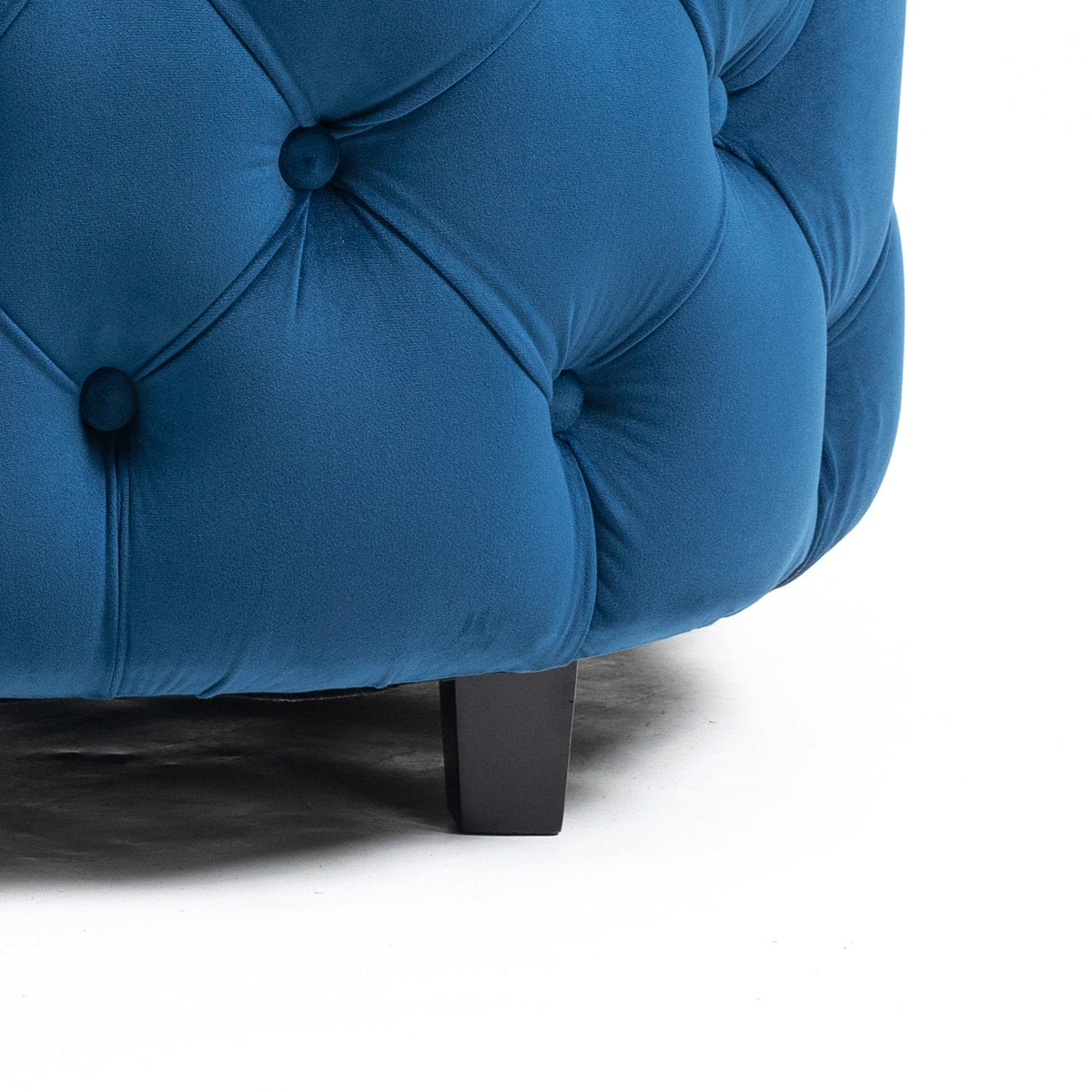 Plush Velvet Barrel Chair with Solid Wood Legs - Available in 3 Colors