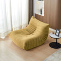 Teddy Fabric Fireside Lounge Chair - Modern Armless Floor Sofa