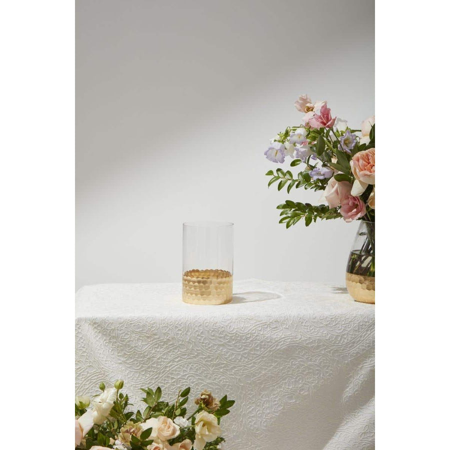 Medium Gold Cylinder Vase